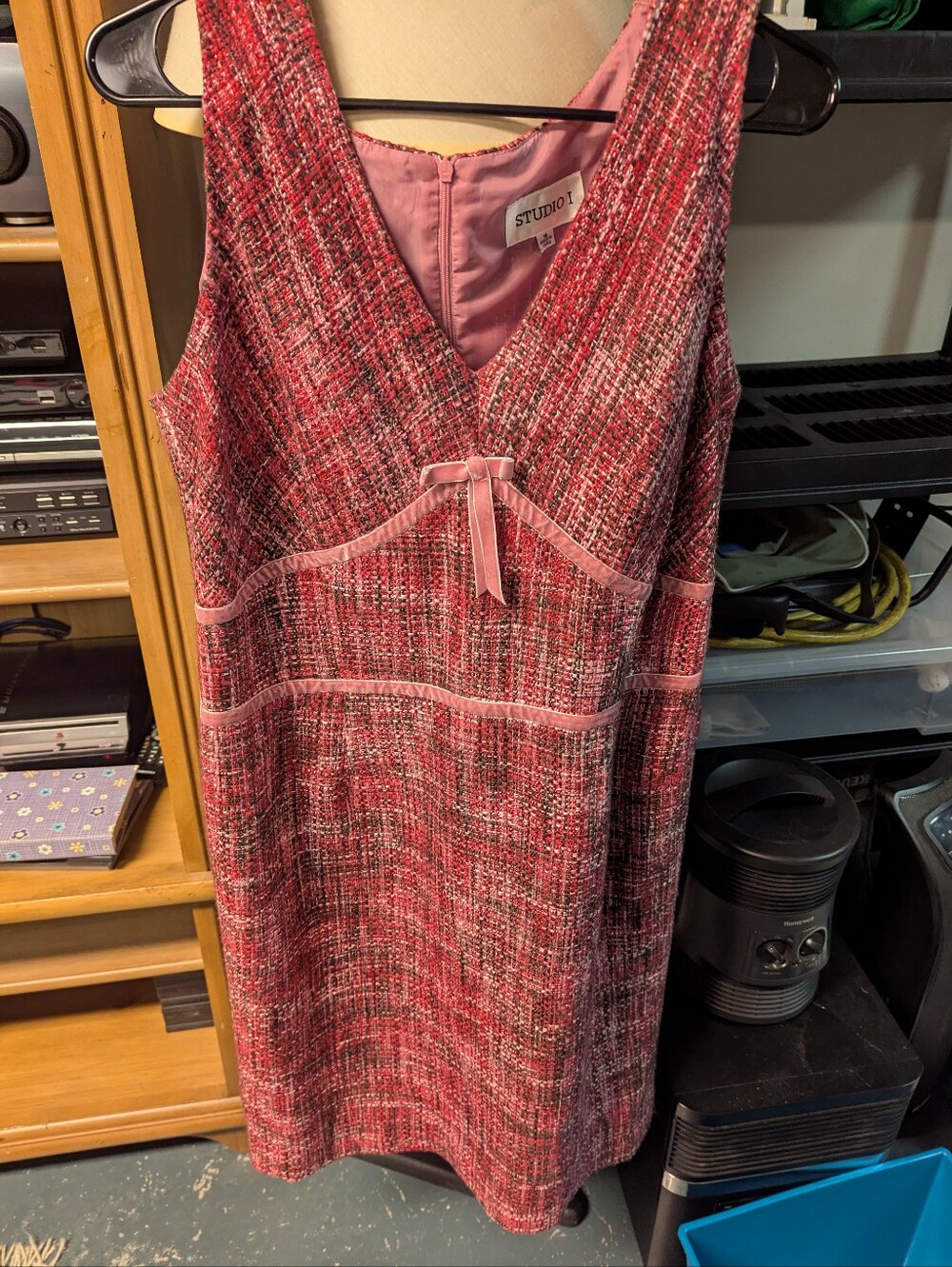 Tweed Vintage Pink Dress